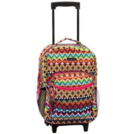 ROCKLAND Rockland R01-TRIBAL 17 in. ROLLING BACKPACK - TRIBAL R01-TRIBAL